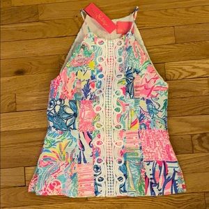 Lilly Pulitzer Pearl Top in Summer Remix